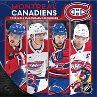 NHL Montreal Canadiens Bilingual Wall 2025 Calendar