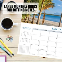 Beaches Panoramic 2026 Slim Calendar