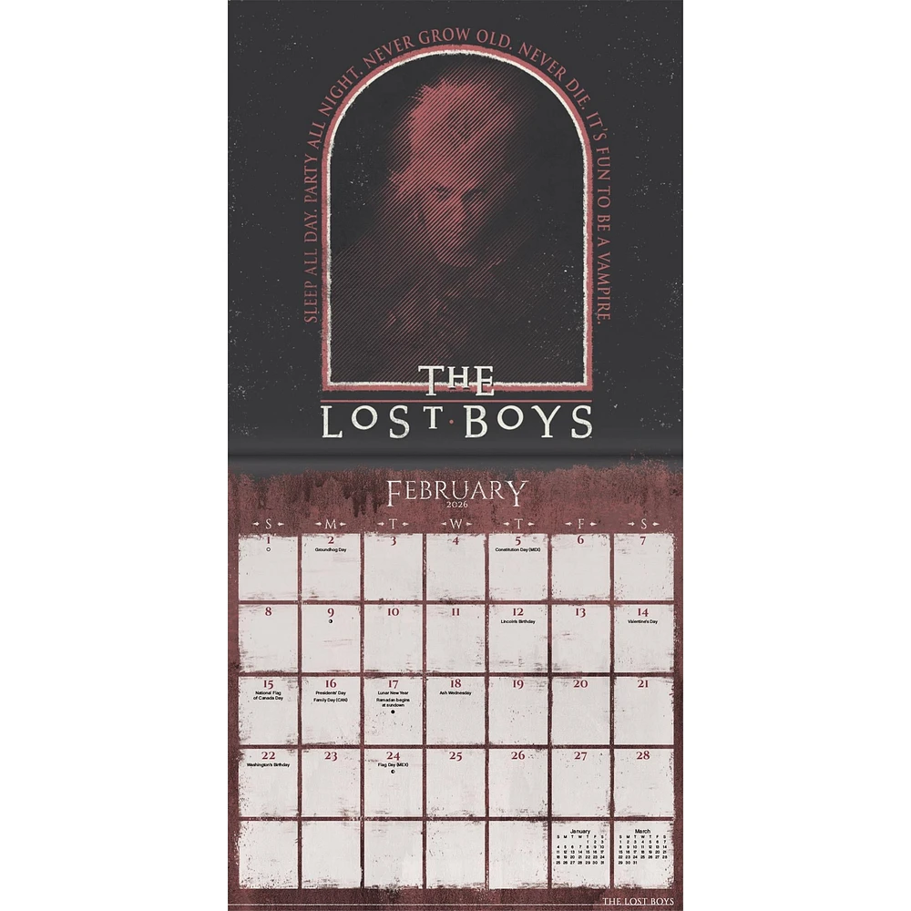 Horror Collection 2026 Mini Calendar
