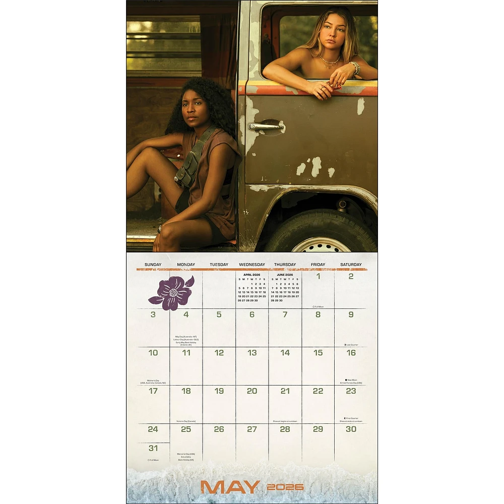 Outer Banks with Poster 2026 Deluxe Wall Calendar