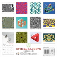 Optical Illusions 2026 Wall Calendar