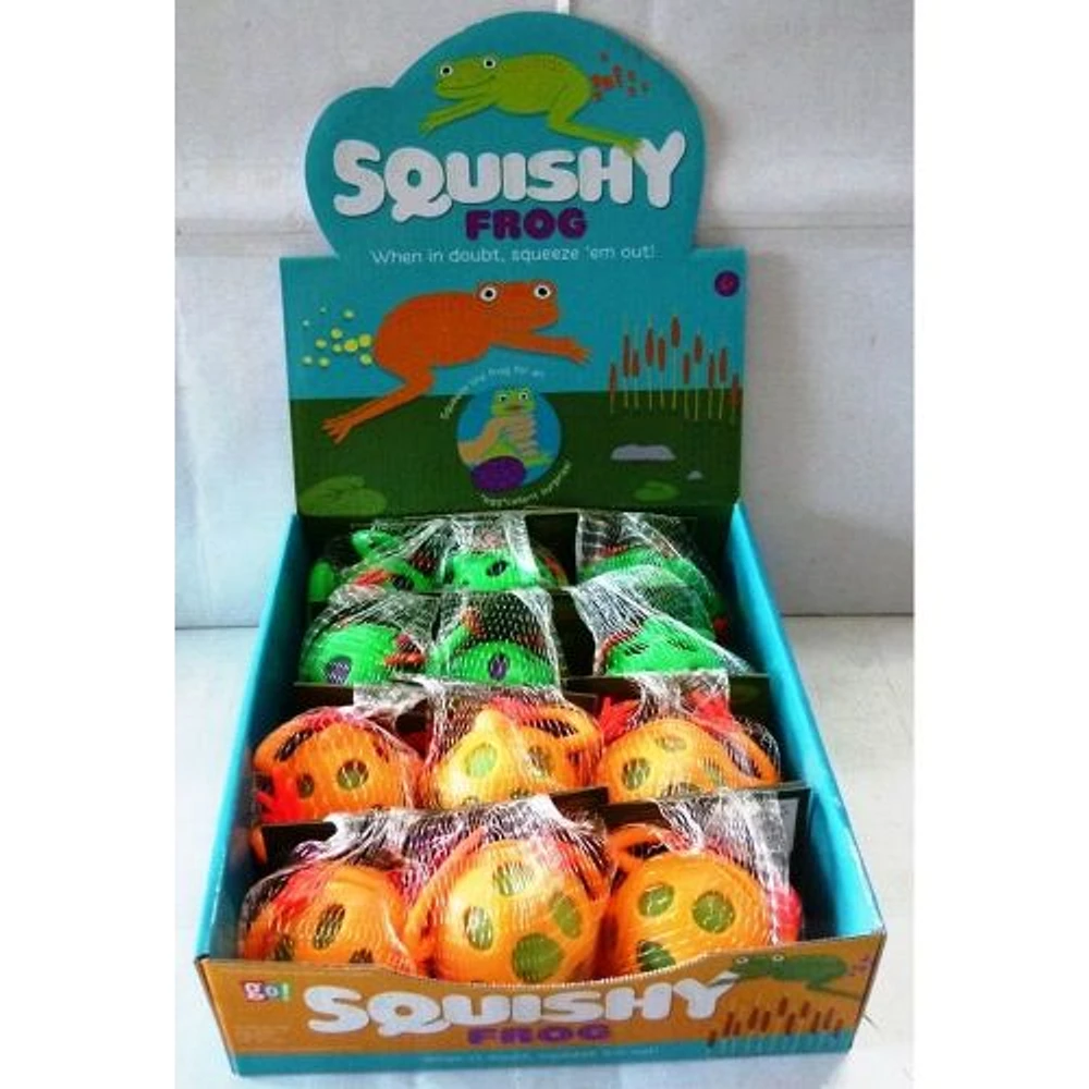 Squishy Frog Fidget Toy Assorted Colours