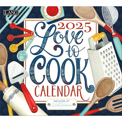 Love To Cook Wall 2025 Calendar