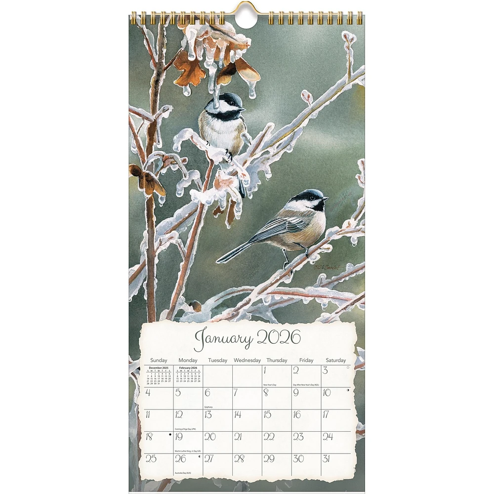 Songbirds 2026 Slim Calendar