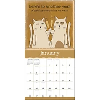 Year Of Snarky Cats Wall 2025 Calendar