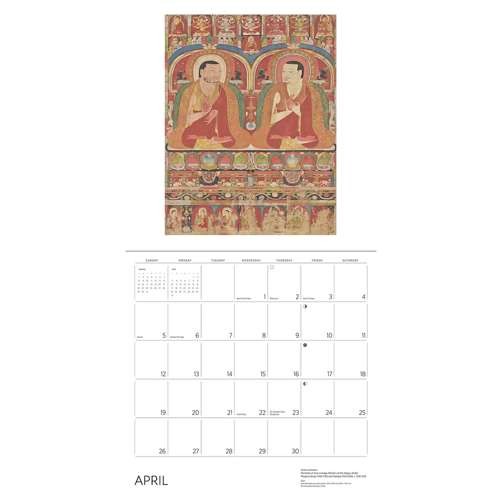 Enlightenment Buddhist Paintings 2026 Wall Calendar - Online Exclusive