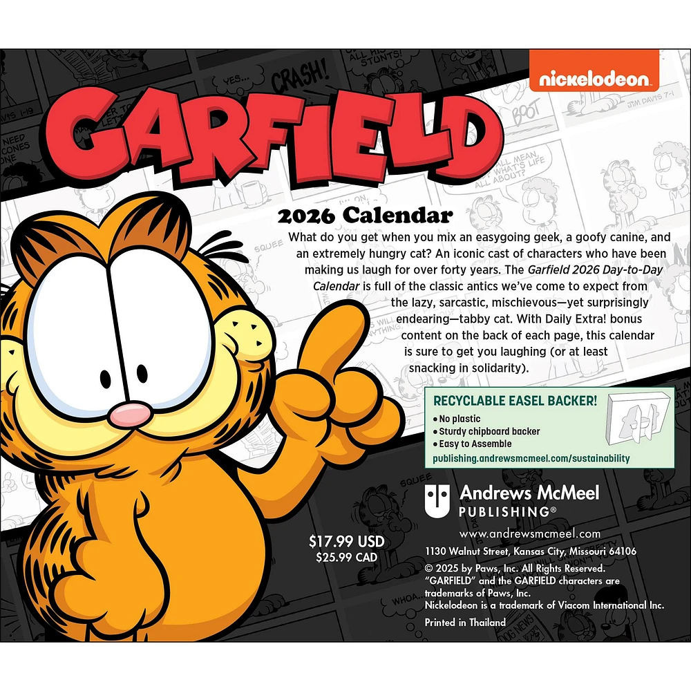 Garfield 2026 Box Calendar