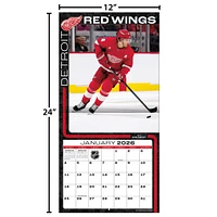 NHL Detroit Red Wings 2026 Wall Calendar