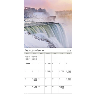 Niagara Falls Bilingual Wall 2025 Calendar