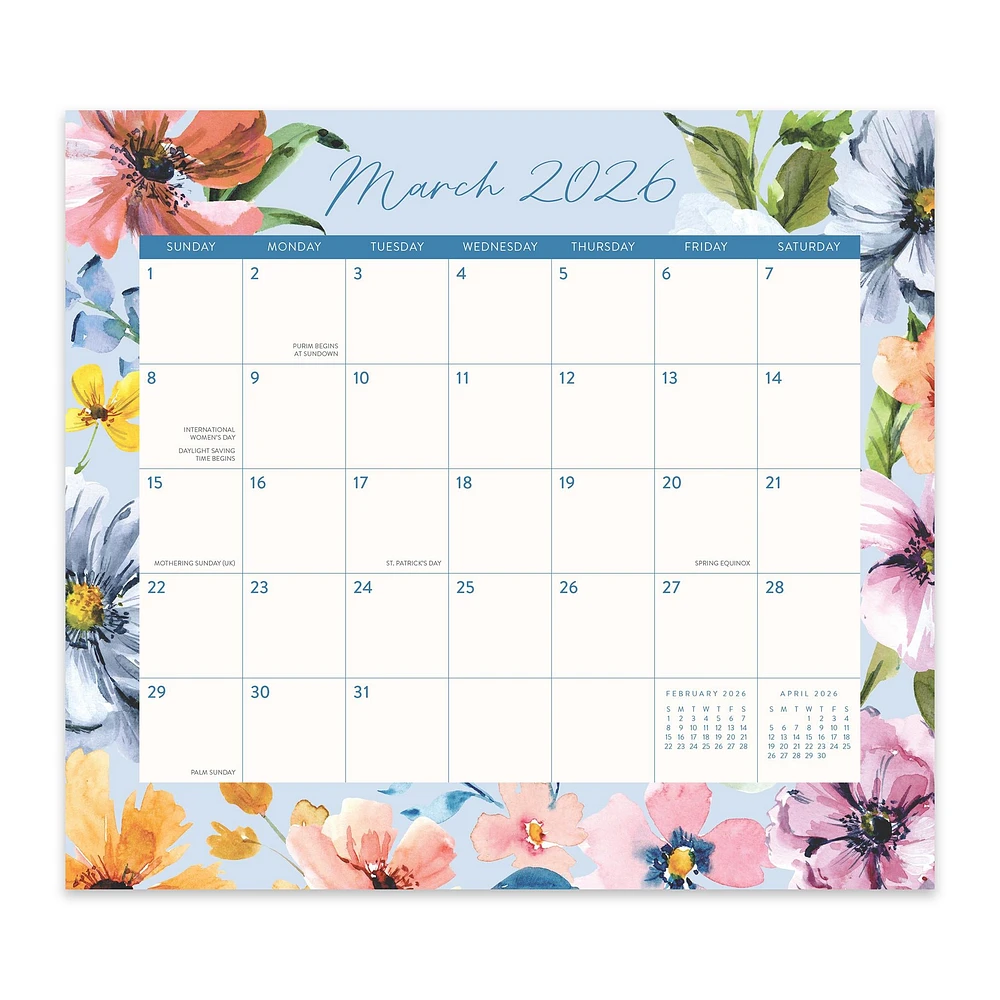 Bella Flora 2026 Exclusive Mini Magnetic Pad Calendar