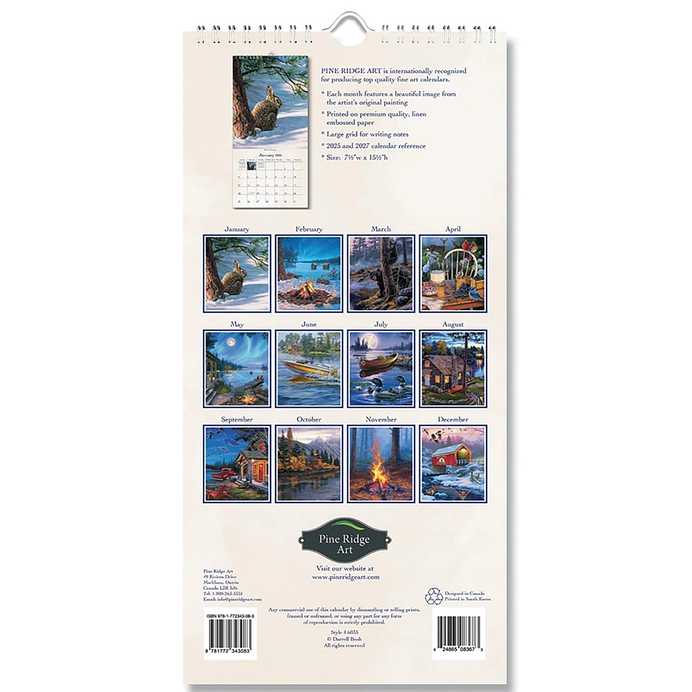 Great Outdoors 2026 Slim Calendar - Online Exclusive