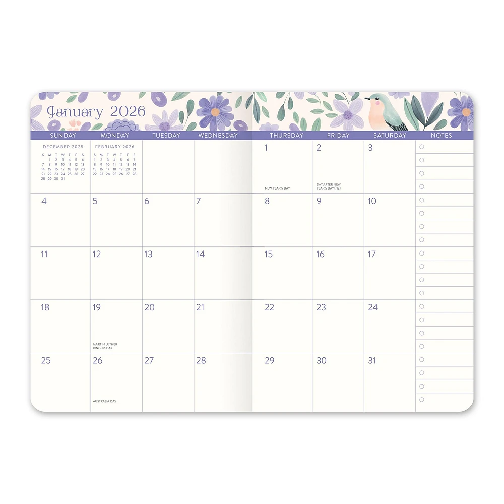 Birds and Blooms 2026 Monthly Pocket Planner Calendar - Online Exclusive