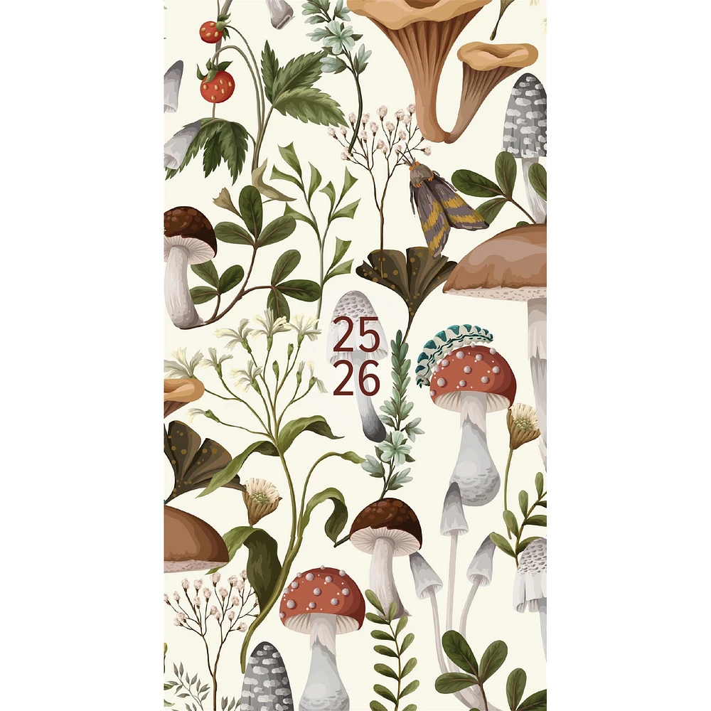 Mushrooms 2 Yr Pocket Planner 2025 Calendar