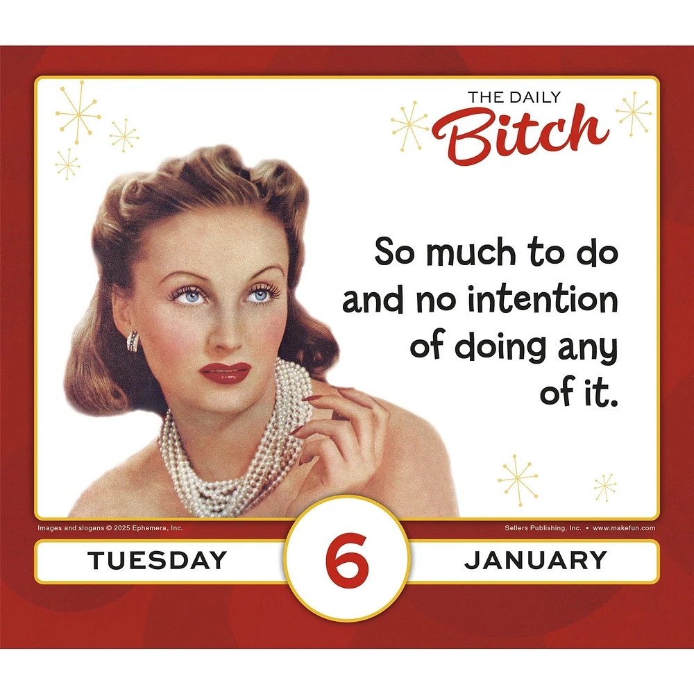 Daily Bitch 2026 Box Calendar