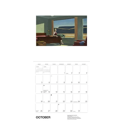 Edward Hopper Wall 2025 Calendar