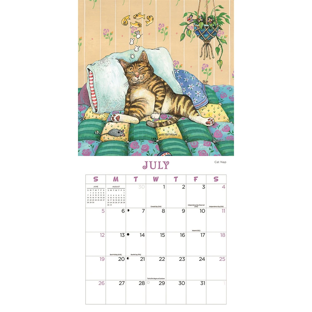 Gary Patterson Cats 2026 Mini Magnetic Calendar