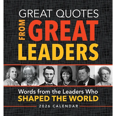 Great Quotes From Great Leaders 2026 Box Calendar - Online Exclusive