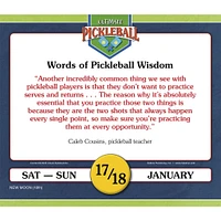 Ultimate Pickleball 2026 Box Calendar