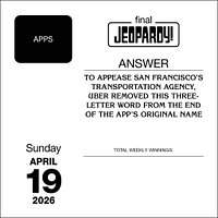 Jeopardy! 2026 Box Calendar