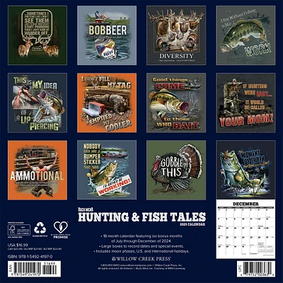 Buck Wear Hunting And Fishing Tales Wall 2025 Calendar