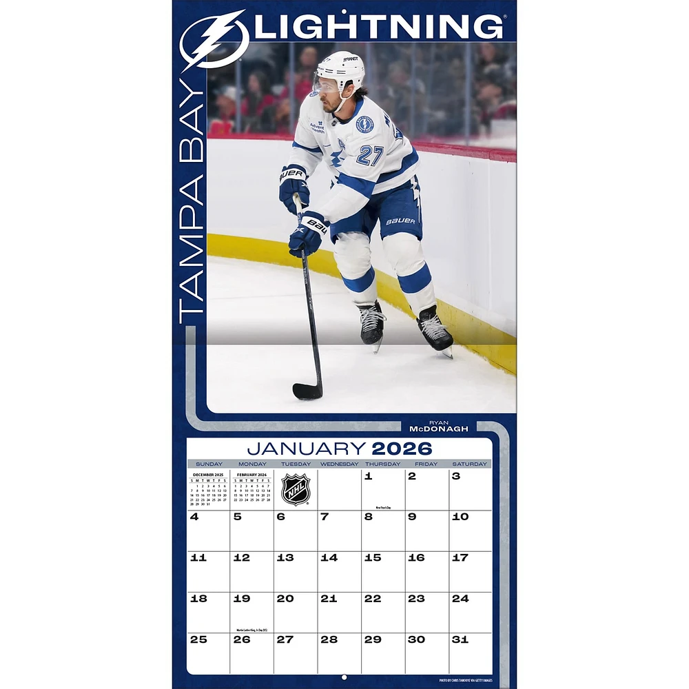 NHL Tampa Bay Lightning 2026 Wall Calendar - Online Exclusive
