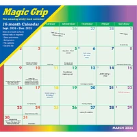 Rainbow Jumbo Magic Grip Wall 2025 Calendar