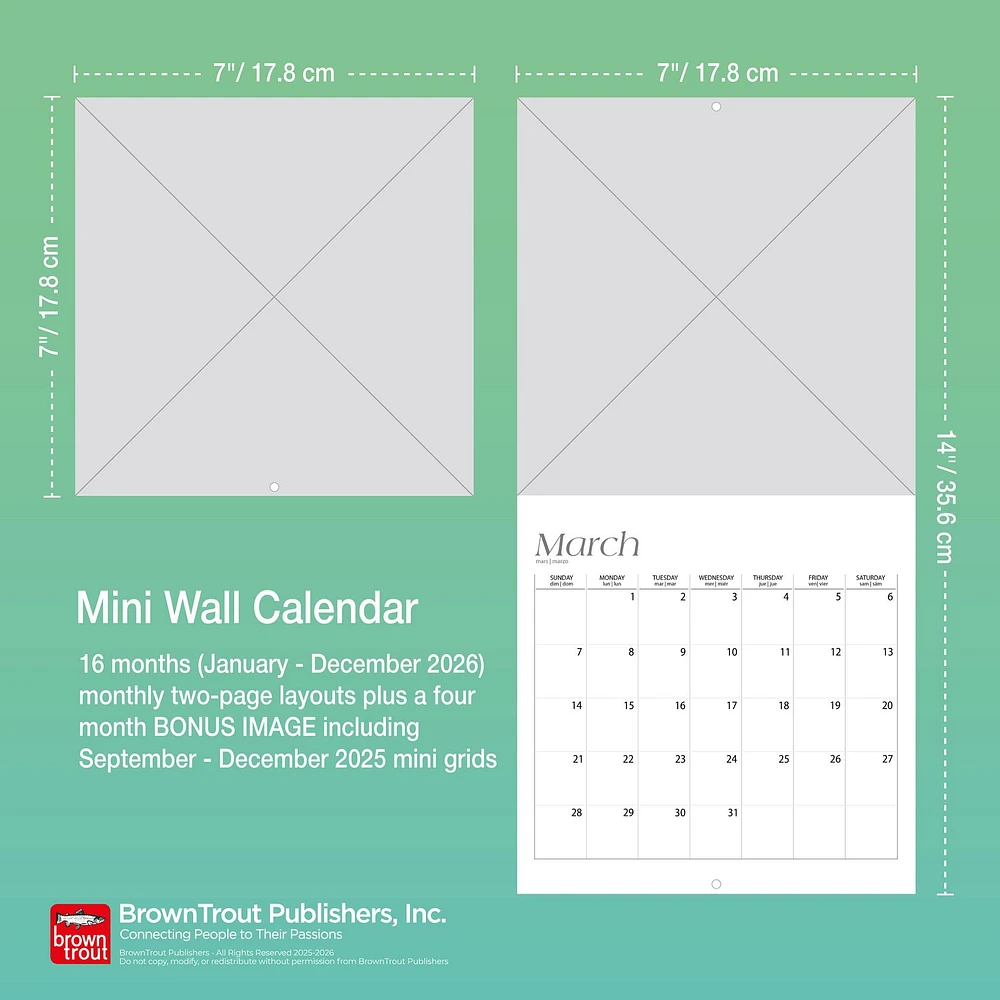 Taylor Swift 2026 Mini Calendar
