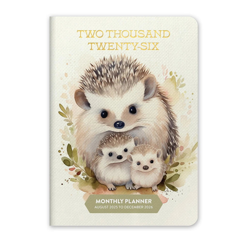 Hedgehog 2026 Monthly Exclusive Pocket Planner