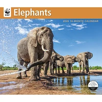 World Wildlife Fund Elephants 2026 Wall Calendar