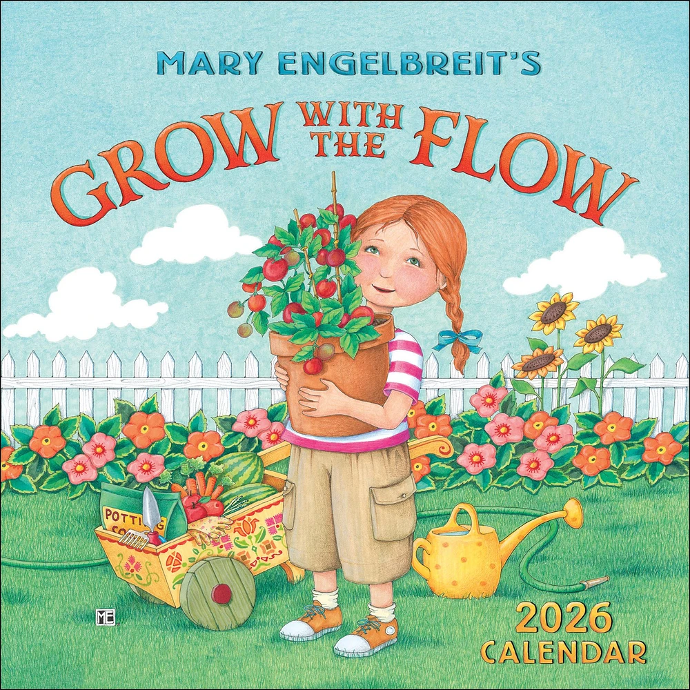 Mary Engelbreits Grow With The Flow 2026 Mini Calendar - Online Exclusive