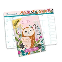 Garden Owl Monthly Exclusive Pocket Planner 2025 Calendar