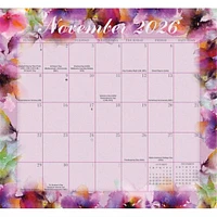 Floral Jumbo Magic Grip 2025-2026 Wall Calendar