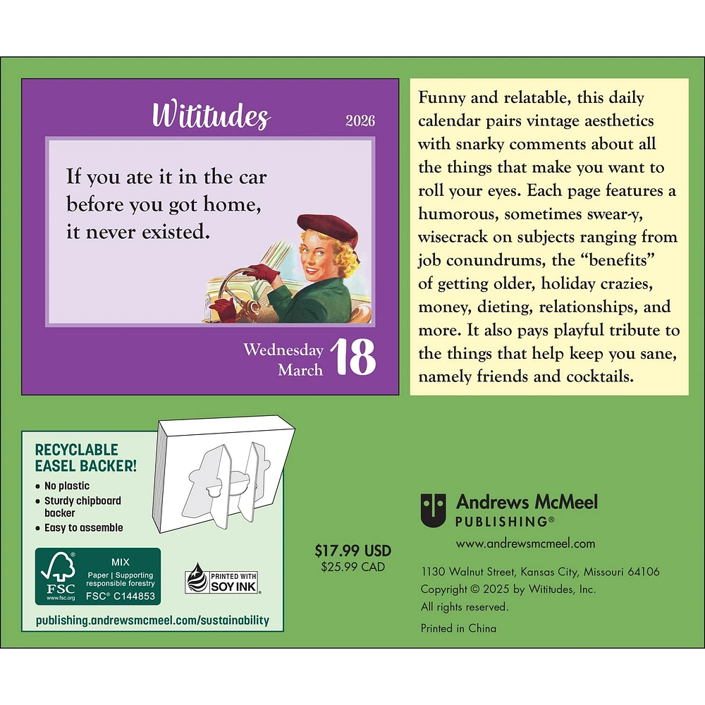 Wititudes 2026 Box Calendar