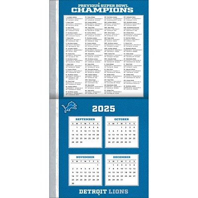 NFL Detroit Lions 2026 Wall Calendar