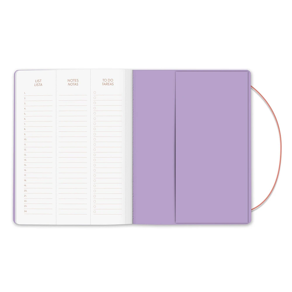 Secret Garden Just Right Bilingual 2025-2026 Monthly Planner Calendar