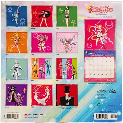 Sailor Moon Wall 2025 Calendar