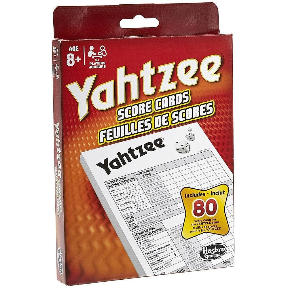 Yahtzee Score Cards