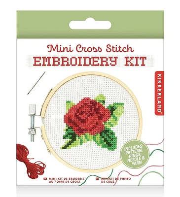 Rose Mini Cross Stitch Embroidery Kit