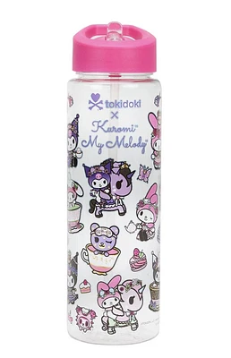 tokidoki X Kuromi & My Melody Garden Party Water Bottle