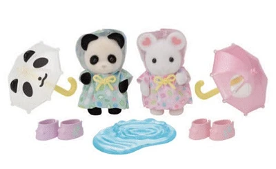 Calico Critters Nursery Friends Rainy Day Duo