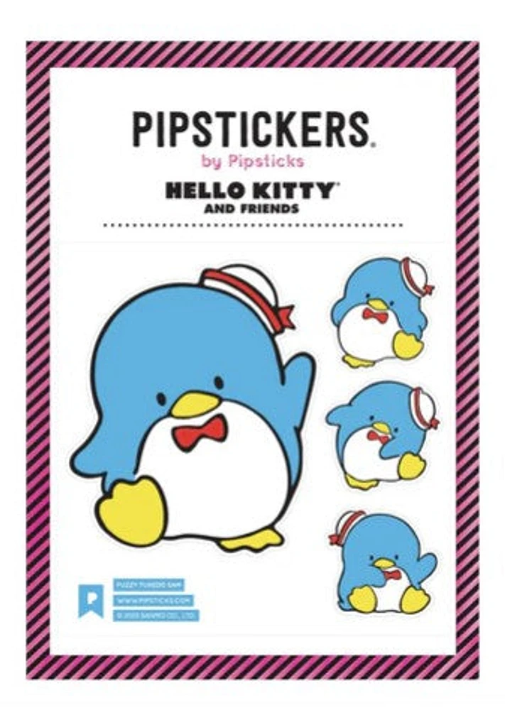 Fuzzy Tuxedo Sam Stickers