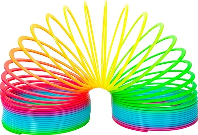 Jumbo Rainbow Spring Plastic Slinky