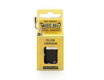 Yellow Submarine Hand Crank Music Box