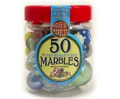 Jar of Marbles 50 Of The Best Marbles
