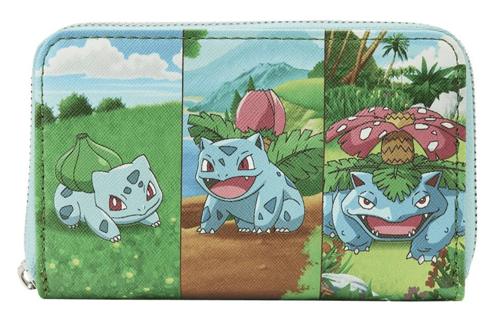 Pokémon Bulbasaur Evolution Zip Around Wallet