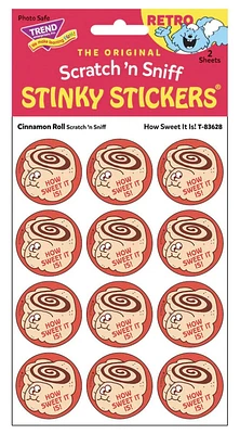 Scratch 'n Sniff Stinky Stickers Cinnamon Roll How Sweet It Is!