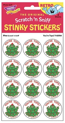 Scratch 'n Sniff Stinky Stickers Pine You're Tops!