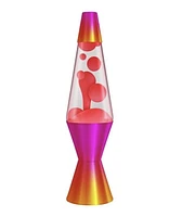 Lava Lamp 14.5 Heat Ombre Red/Clear