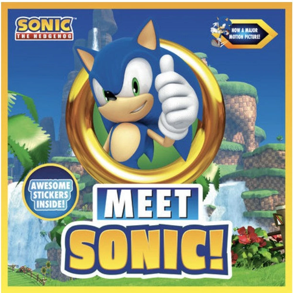 Meet Sonic softcover book with Stickers