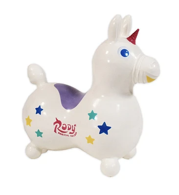 White Unicorn Rody Pony